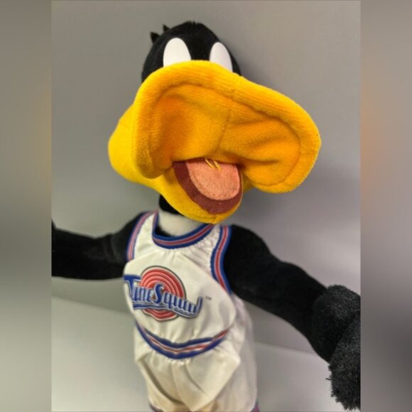 Poseable Daffy Duck Space Jam 1996 Tune Squad Play By Play Vintage - Picture 7 of 9